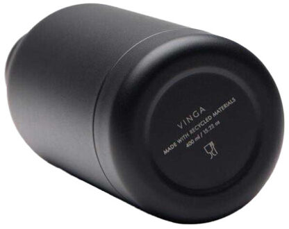 Parks roestvrijstalen waterfles van 400 ml Zwart - One size