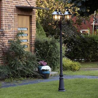 Parma 3-lichts 218cm 230V E27 - matzwart/RVS