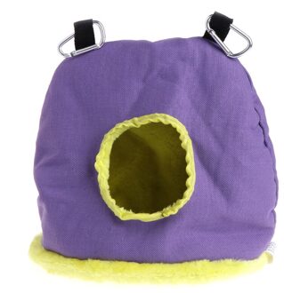 Parrot Nest Pluche Warm Winter Hangmat Huisdier Vogel Opknoping Swing Bed Cave 3 Size Q0KF