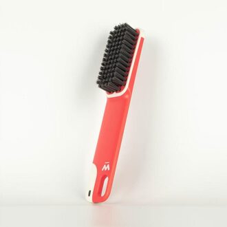 Parrot Two-color Shoe Brush Dual-color Glow Descaling Soft Fur Brush Decontamination Cleaning Brush Handle Shoe Brush 1stk rood C