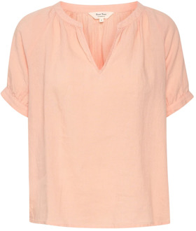 Part Two Casual korte mouw blouse voor moderne vrouwen Part Two , Pink , Dames - 2Xl,Xl,L,M,S,Xs,3Xl
