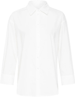 Part Two Eenvoudig Wit Overhemd met Lange Mouwen Part Two , White , Dames - S,Xs