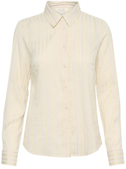Part Two Feminine gestreepte blouse met overhemdkraag Part Two , Multicolor , Dames - 2Xl,Xl,L,M,S,Xs,2Xs,3Xl