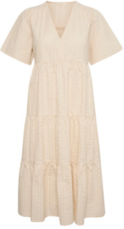 Part Two Zomerjurk in Pearled Ivory Part Two , Beige , Dames - Xl,L,M,S,Xs,3Xl,2Xs