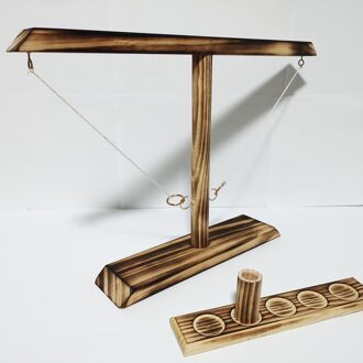 Partij Speelgoed Leisure Industriële Stijl Bar Drink Shop Handgemaakte Houten Ring Toss Haken Snelle Interactief Spel Voor bars Thuis