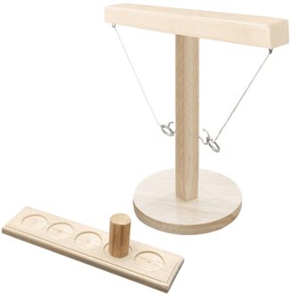 Partij Speelgoed Leisure Industriële Stijl Bar Drink Shop Handgemaakte Houten Ring Toss Haken Snelle Interactief Spel Voor bars Thuis
