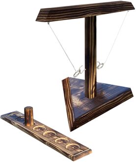 Partij Speelgoed Leisure Industriële Stijl Bar Drink Shop Handgemaakte Houten Ring Toss Haken Snelle Interactief Spel Voor Bars thuis