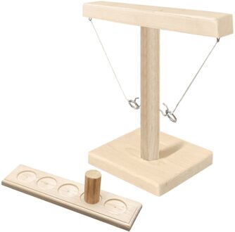 Partij Speelgoed Leisure Industriële Stijl Bar Drink Shop Handgemaakte Houten Ring Toss Haken Snelle Interactief Spel Voor bars Thuis