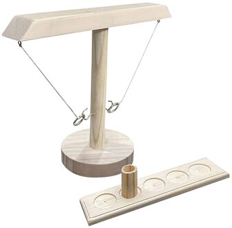 Partij Speelgoed Leisure Industriële Stijl Bar Drink Shop Handgemaakte Houten Ring Toss Haken Snelle Interactief Spel Voor bars Thuis