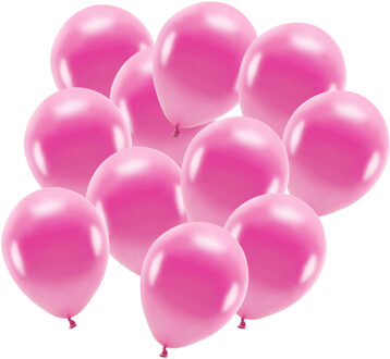 Party ballonnen - biologisch afbreekbaar - 200x - fuchsia - milieuvriendelijke feestversiering