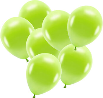 Party ballonnen - biologisch afbreekbaar - 200x - lime groen - milieuvriendelijke feestversiering