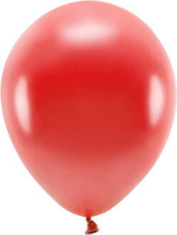 Party ballonnen - biologisch afbreekbaar - 200x - rood - milieuvriendelijke feestversiering
