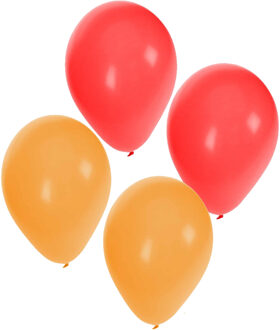 Party ballonnen - geel en rood - 60x stuks - versiering - Spanje vlag kleuren