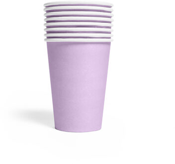 Party Bekers Lavendel (8st) Paars - Lila