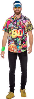 Party Blouse 80's Heren Multikleur - Print