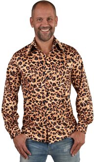 Party Blouse Panter Heren Bruin - Kastanje
