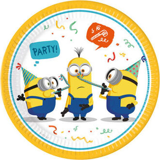 Party Bordjes Minions (8st) Multikleur - Print