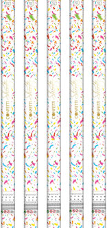 Party confetti shooters - 15x - confettikanon - gekleurd - papier - 80cm