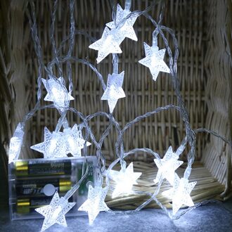 Party Decor Light String 2M 10 LED Crystal Clear Star Fairy String Light Wedding Party Outdoor Decor lamp wit