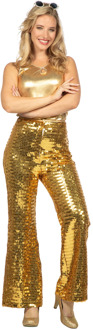 Party Glitter Broek Goud Dames Goud - Brons