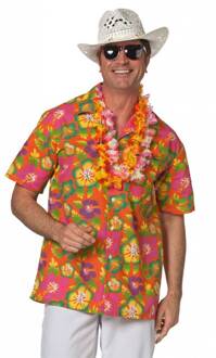Party Hawaii Shirt Heren oranje - XXL