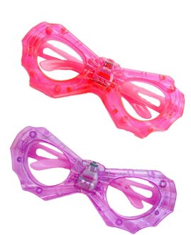 Party Led Gloeiende Lenzenvloeistof Spider Shaped Light Eyewear Fun Party Lenzenvloeistof Voor Kids Teens Willekeurige Kleur