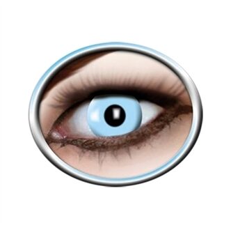 Party lenzen - Verkleed ogen IJskoningin - Blauw - Maandlenzen