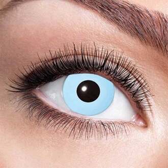 Party lenzen - Verkleed ogen voor een IJskoningin - Blauw - Maandlenzen