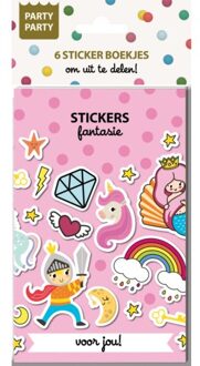 Party Party 6 Sticker Boekjes - Fantasie - Interstat