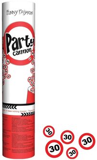 Party poppers confetti kanon shooters 30 jaar - Confetti Multikleur