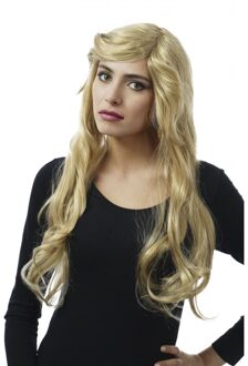 Party Pruik Carly Zijscheiding Blond Blond- Goudblond