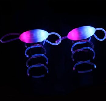 Party Schaatsen Charmant Led Flash Light Up Glow Schoenveters Veters Shoestrings Kleur Schoenveter Schoen Accessoires blauw roze