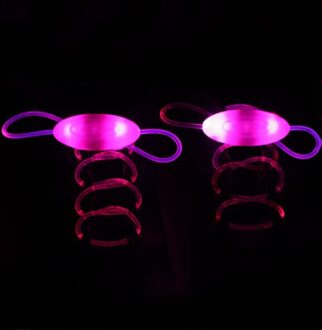 Party Schaatsen Charmant Led Flash Light Up Glow Schoenveters Veters Shoestrings Kleur Schoenveter Schoen Accessoires roze