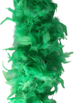 Party Sierveren Boa - Carnaval verkleed accessoire - groen - 180 cm - 50 gram