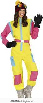 Party Ski Overall Geel/Pink Dames Multikleur - Print