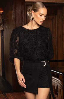 Party: Suede Belt Skort Black