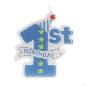 Party Supply 1st Gegoten Verjaardag Kaarsen Cake Topper Decoratie Baby Kaars Feestartikelen Decoratie 2