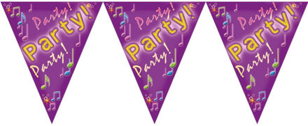 Party time verjaardag feest vlaggenlijn van 5 meter