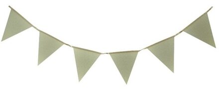 Party vlaggenlijn - goud met glitters - Glitter and Glamour - 600 cm - feestartikelen/versieringen