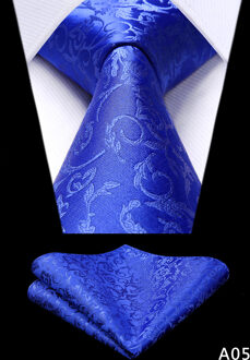 Party Wedding mannen Zijde Geweven Check Paisley Gestreepte Hals Tie Pocket Plein Set Klassieke Zakelijke Banden A05