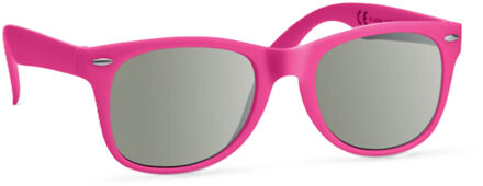 Party Zonnebril - fuchsia roze - hip design - volwassenen - carnaval/ verkleed