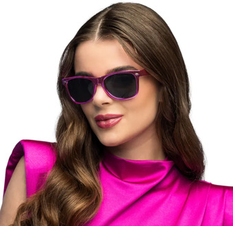 Partybril Metallic Roze