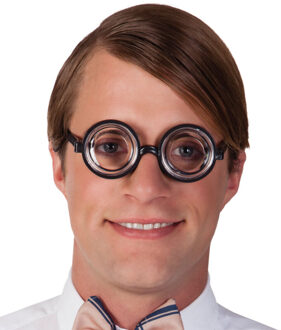 Partybril nerd Multikleur