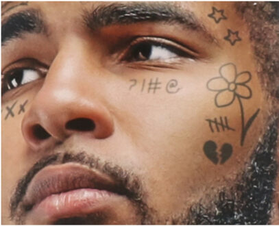 partychimp Carnaval verkleed nep tattoo set - gangster rapper thema - volwassenen