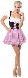 Partychimp Dirndl Eva Dames Polyester Roze/bruin