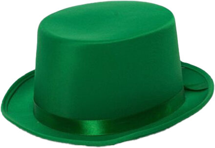 partychimp Hoed Satijn Groen One-size