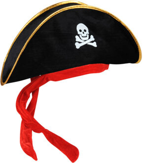 partychimp piratenhoed zwart