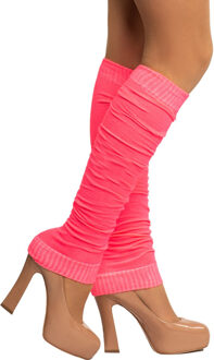 partychimp Verkleed beenwarmers - roze - one size - voor dames - Carnaval accessoires