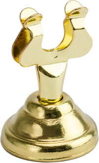 Partydeco Naamkaart/plaatskaart houder Luxe - Bruiloft - 1x - goud - 4 cm