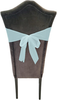 Partydeco Tule stof op rol - lichtblauw - 30cm x 9meter - Organza/mesh decoratie stoffen